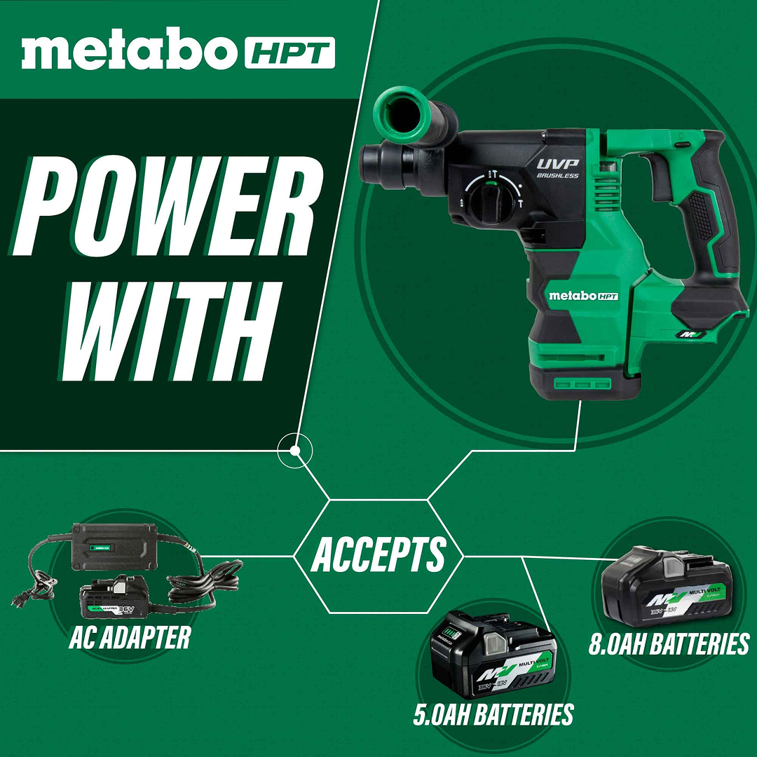 36V MultiVolt™ 1-1/8" SDS Plus Rotary Hammer w/ UVP (Tool Body Only)