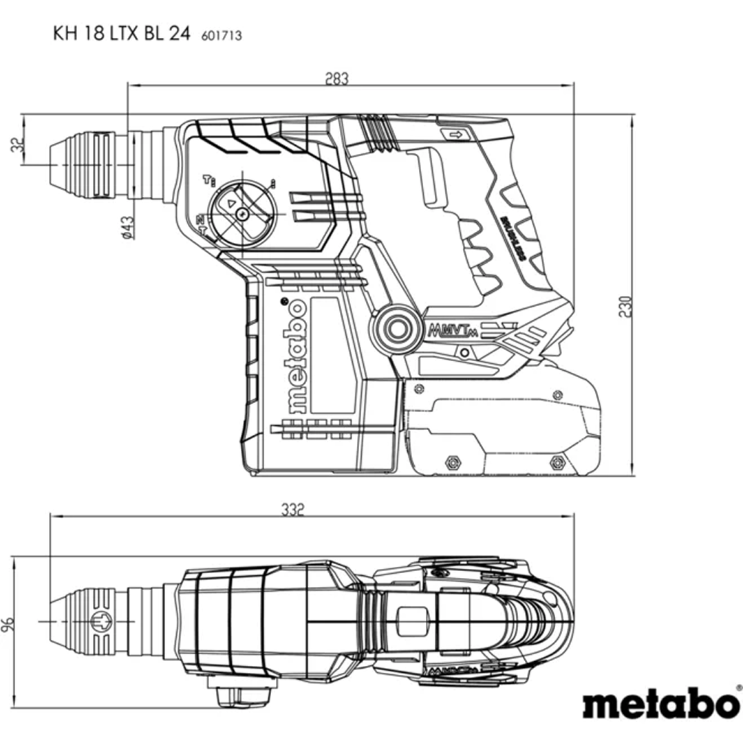 KH 18 LTX BL 24 (601713840) Cordless combination hammer