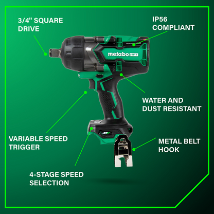 36V MultiVolt™ Cordless Brushless High Torque 3/4" Impact Wrench (Tool Body Only)