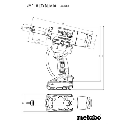 NMP 18 LTX BL M10 (601788840) Cordless Rivet Nut Gun