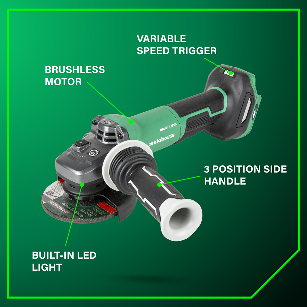 36V MultiVolt Cordless Brushless 4-1/2 Variable Speed Paddle Switch Angle Grinder (Tool Body Only)