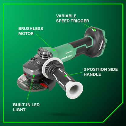 36V MultiVolt Cordless Brushless 4-1/2 Variable Speed Paddle Switch Angle Grinder (Tool Body Only)