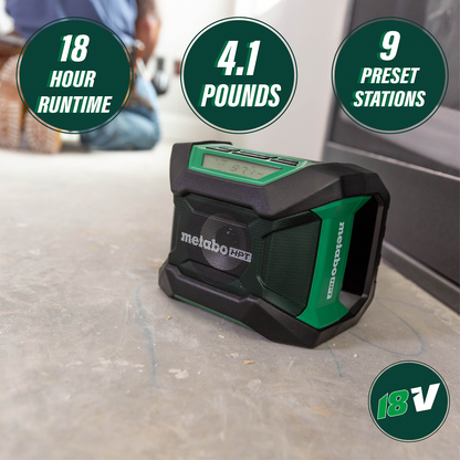 18V MultiVolt Cordless Bluetooth Radio (Tool Body Only)