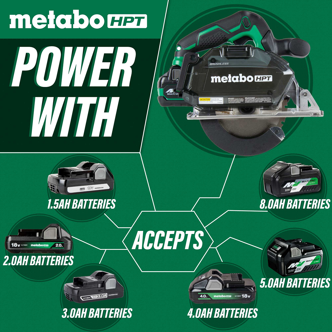 18V MultiVolt™ 5-3/8 up to 5-7/8 Inch Cordless Metal Cutting Circular Saw