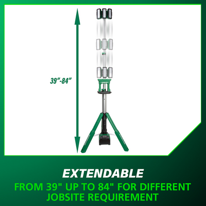 18V MultiVolt™ Cordless 4,000 Lumen LED Tripod Site Light (Tool Body Only)