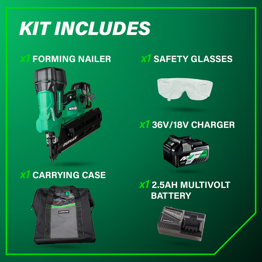 36V 3-1/2 Inch Forming Nailer