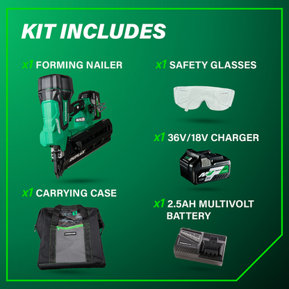 36V 3-1/2 Inch Forming Nailer