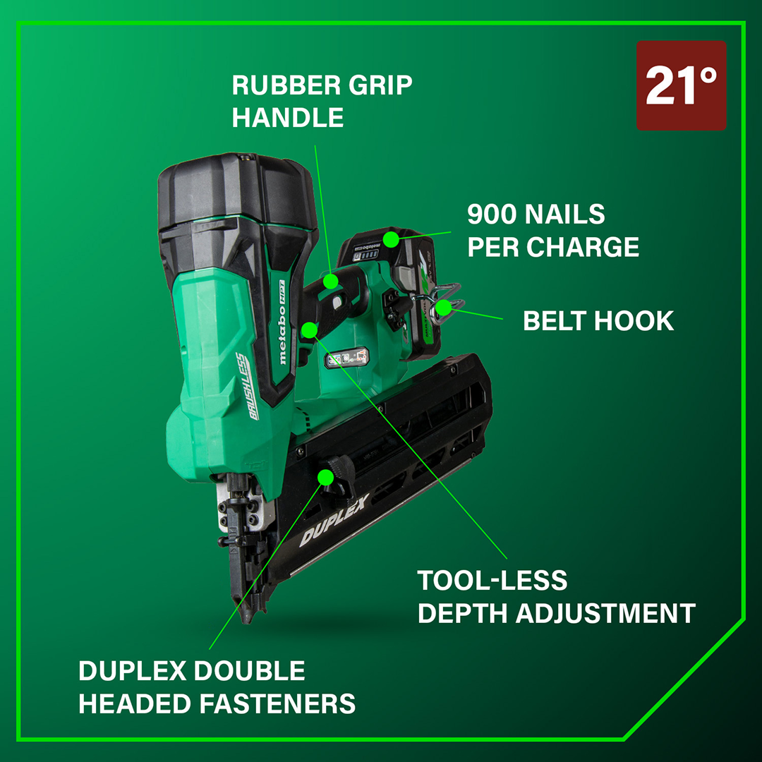 36V 3-1/2 Inch Forming Nailer
