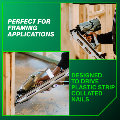 3-1/4" 21-Degree Framing Nailer with Aluminum Magazine