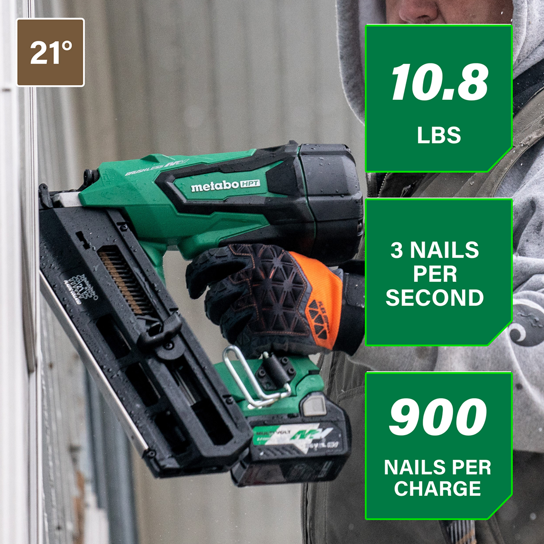 21 Degree 36V Cordless Plastic Strip Framing Nailer