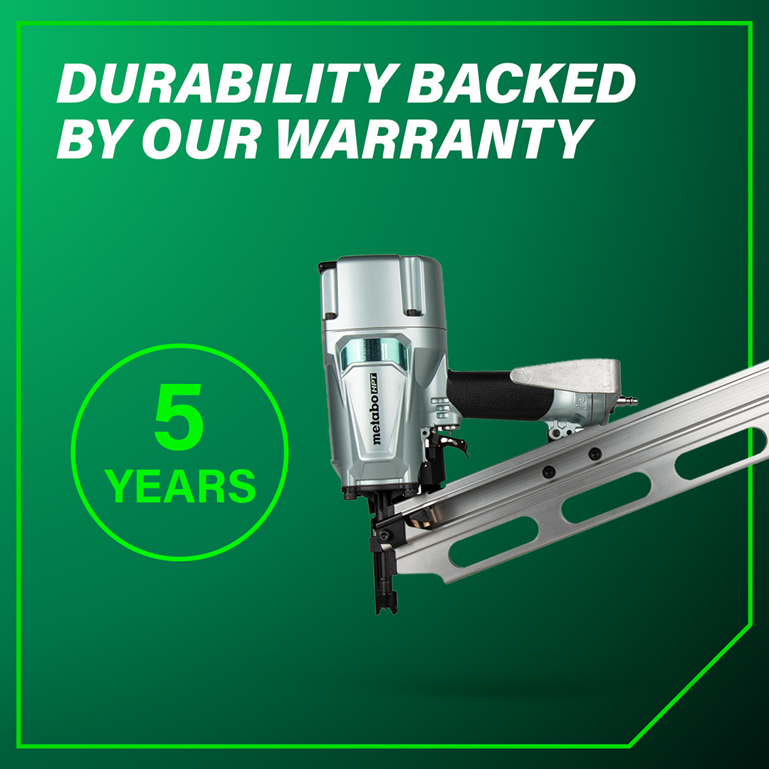 3-1/4" 21-Degree Framing Nailer with Aluminum Magazine