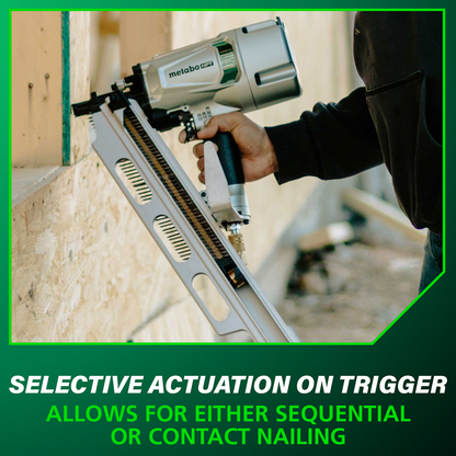 3-1/4" Framing Nailer with Depth Adjustment and Aluminum Magazine