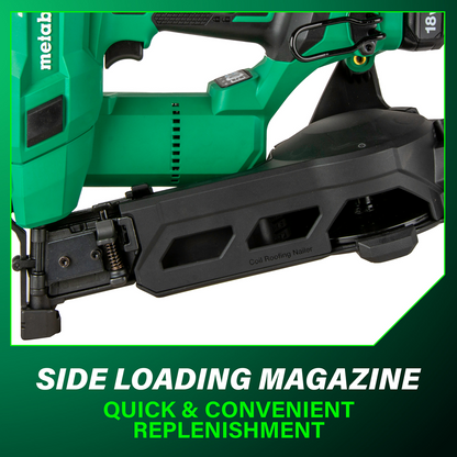 18V MultiVolt™ Brushless 1-3/4" Coil Roofing Nailer (1 x 2.0Ah)
