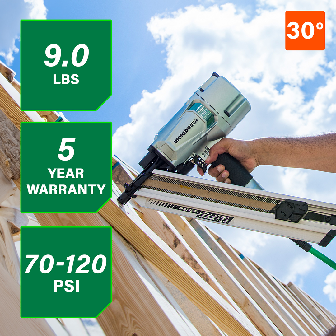3-1/4 Inch 30° Paper Collated Framing Nailer