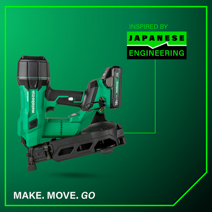 18V MultiVolt™ Brushless 1-3/4" Coil Roofing Nailer (1 x 2.0Ah)