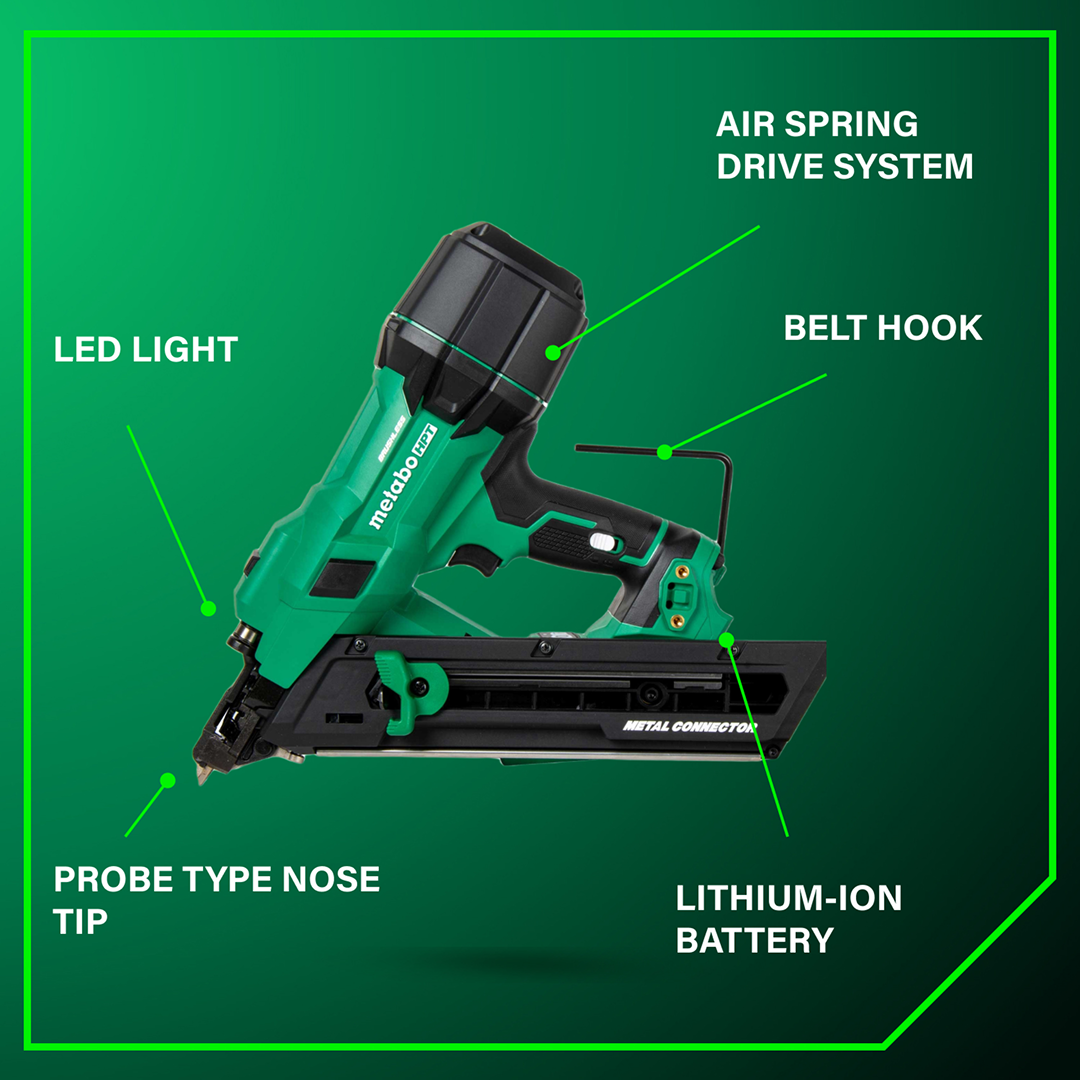 18V MultiVolt Brushless 1-1/2" Metal Connector Nailer (1x4.0Ah)