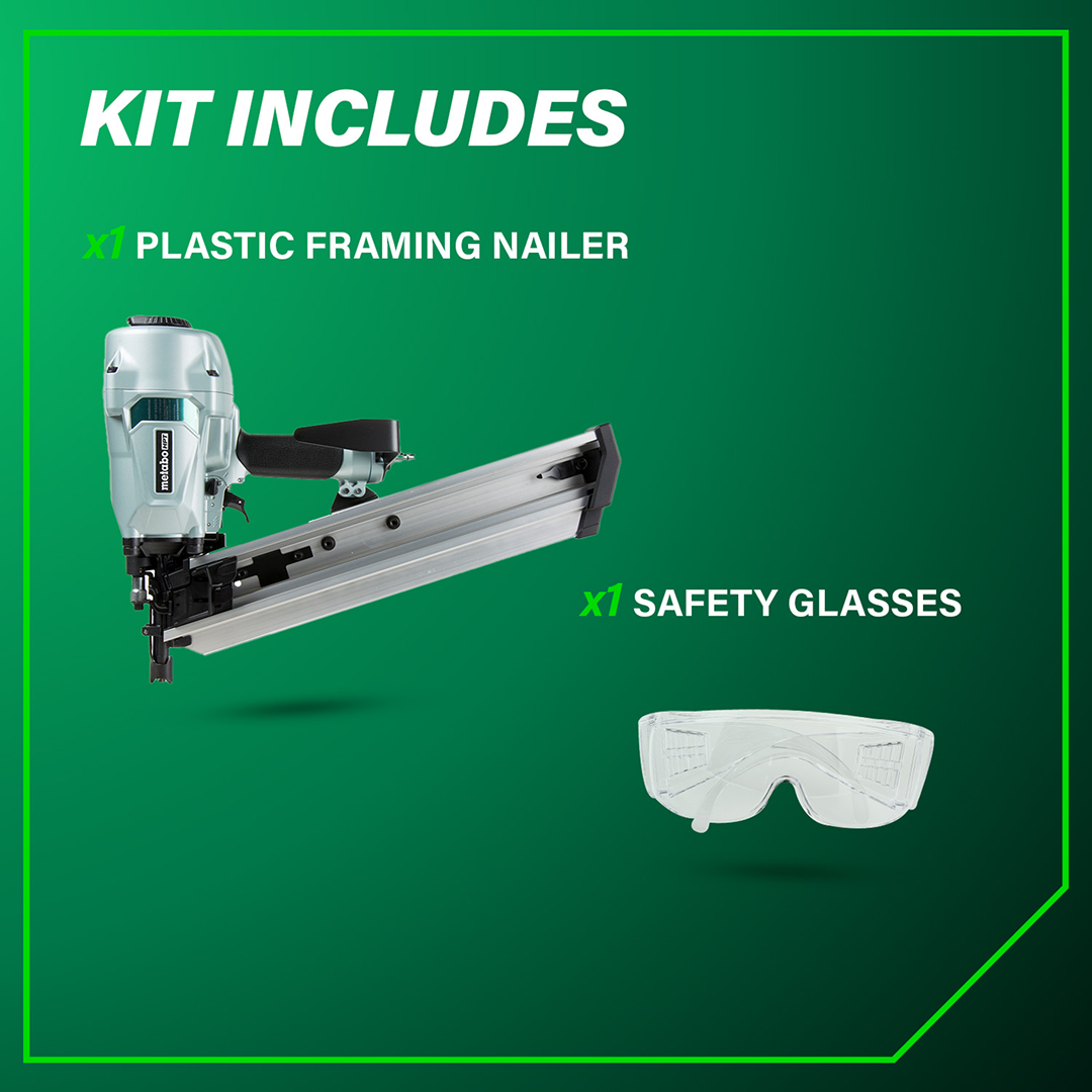 21 Degree 3-1/2 Inch Plastic Collated Framing Nailer