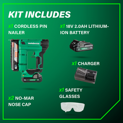 18V MultiVolt™ 23-Gauge Pin Nailer (1x2.0Ah)