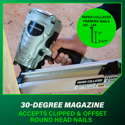 3-1/2 Inch 30° Paper Collated Framing Nailer