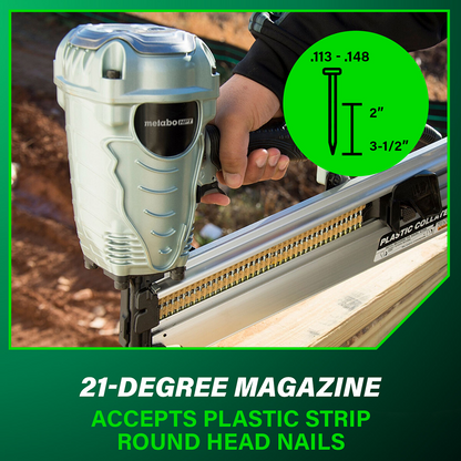 21 Degree Plastic Collated 3-1/2 Inch Framing Nailer