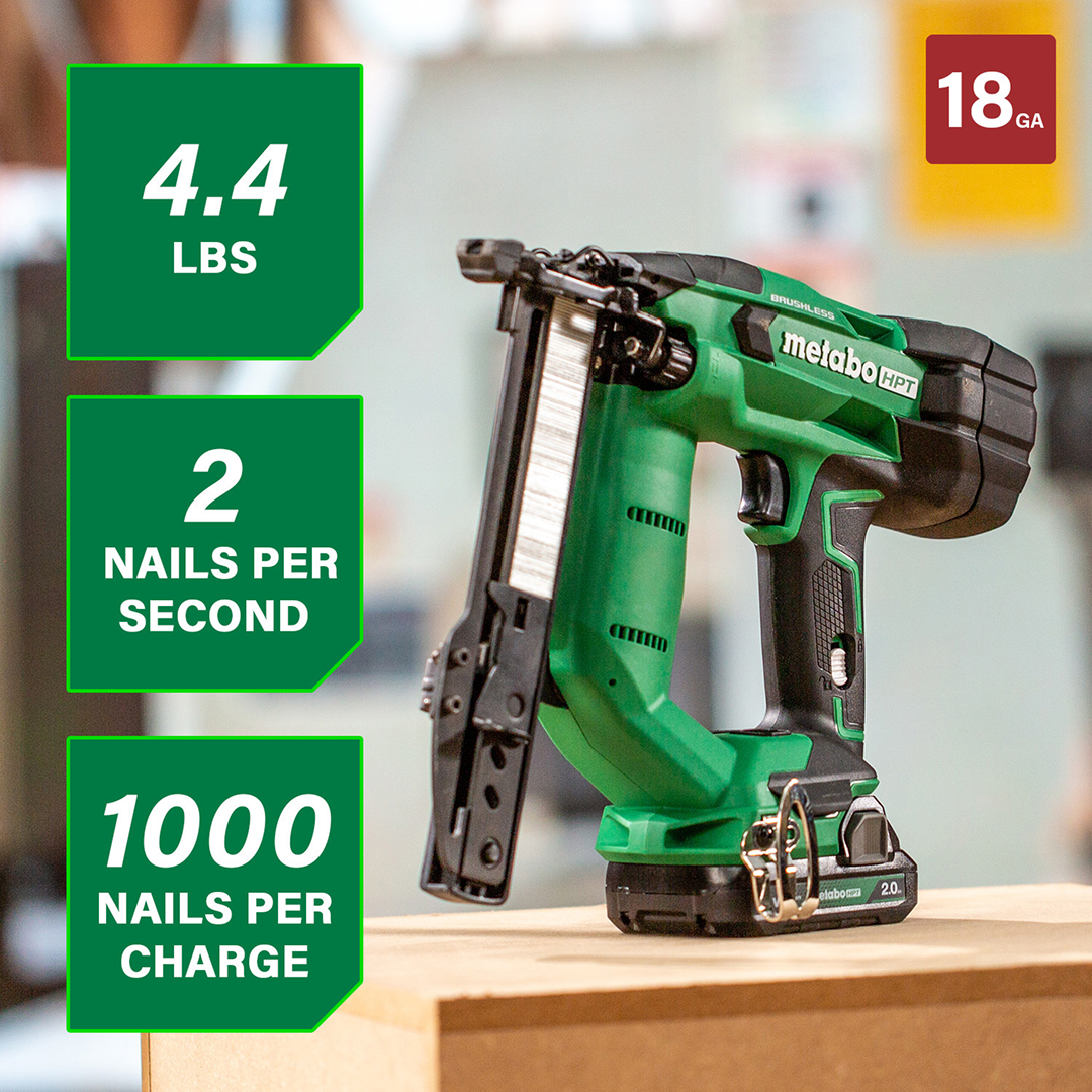 18V MultiVolt™ Brushless 18-Gauge 1/4" Narrow Crown Stapler (1x2.0Ah)