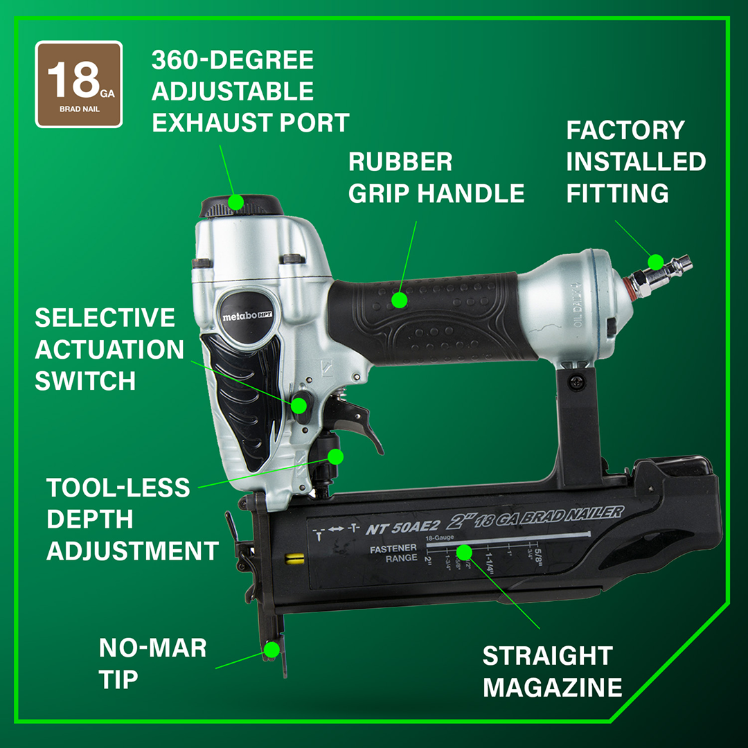 18 Gauge 2 Inch Brad Nailer