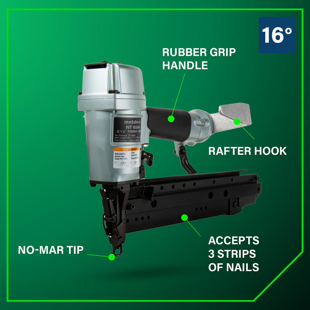 2-1/2 Inch 16 Gauge Pro Finish Nailer