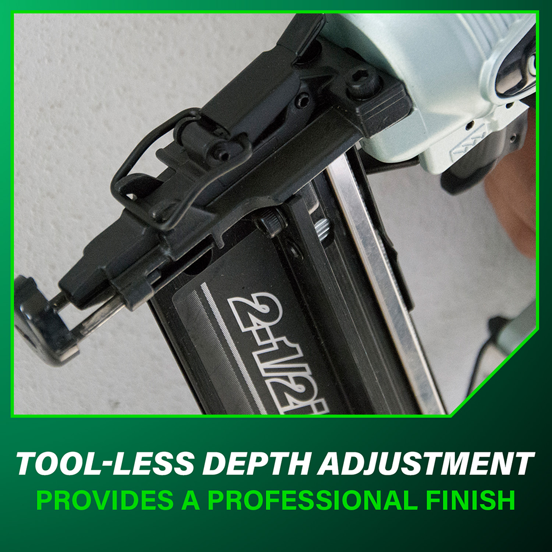 2-1/2 Inch 16 Gauge Finish Nailer with Air Duster