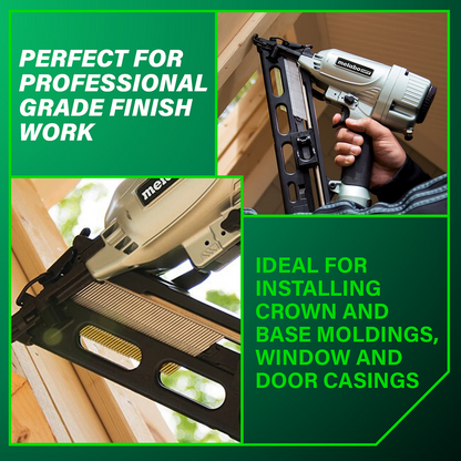2-1/2 Inch 15 Gauge Angled Finish Nailer with Air Duster