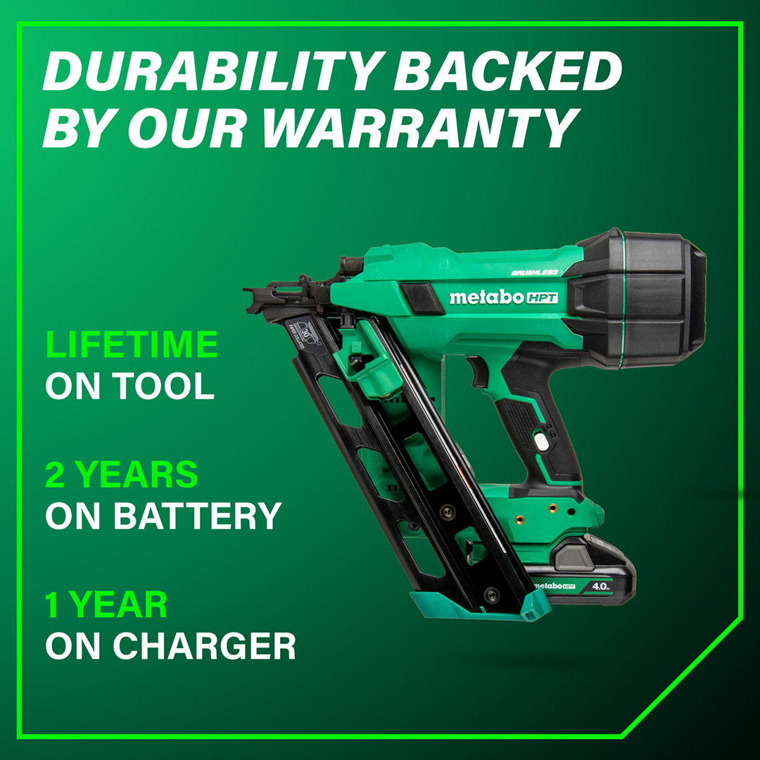 18V MultiVolt Cordless 30° 3-1/2" Paper Tape Framing Nailer (1x4.0Ah)