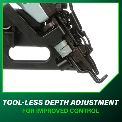 2-1/2 Inch 15 Gauge Angled Finish Nailer with Air Duster