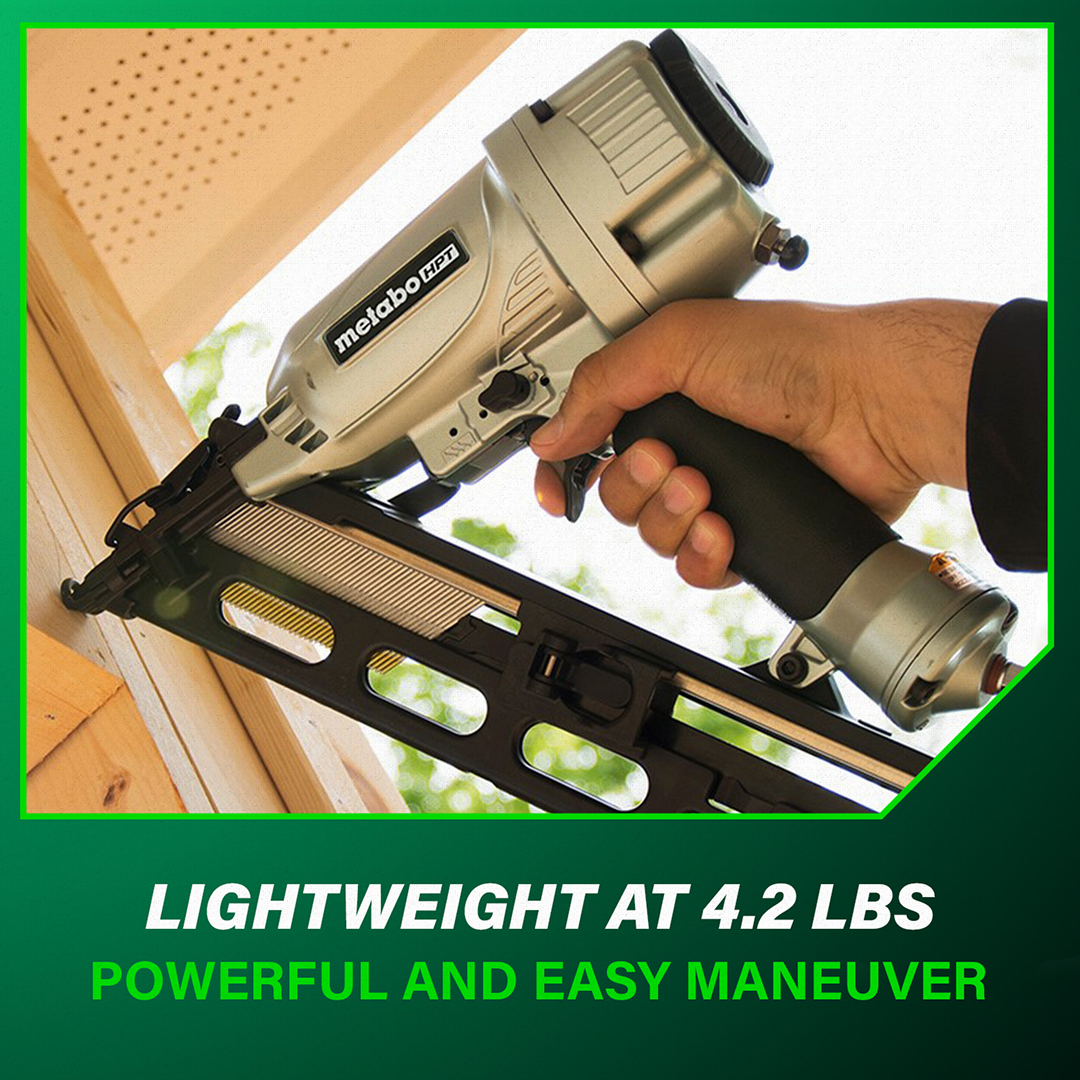 2-1/2 Inch 15 Gauge Angled Finish Nailer with Air Duster