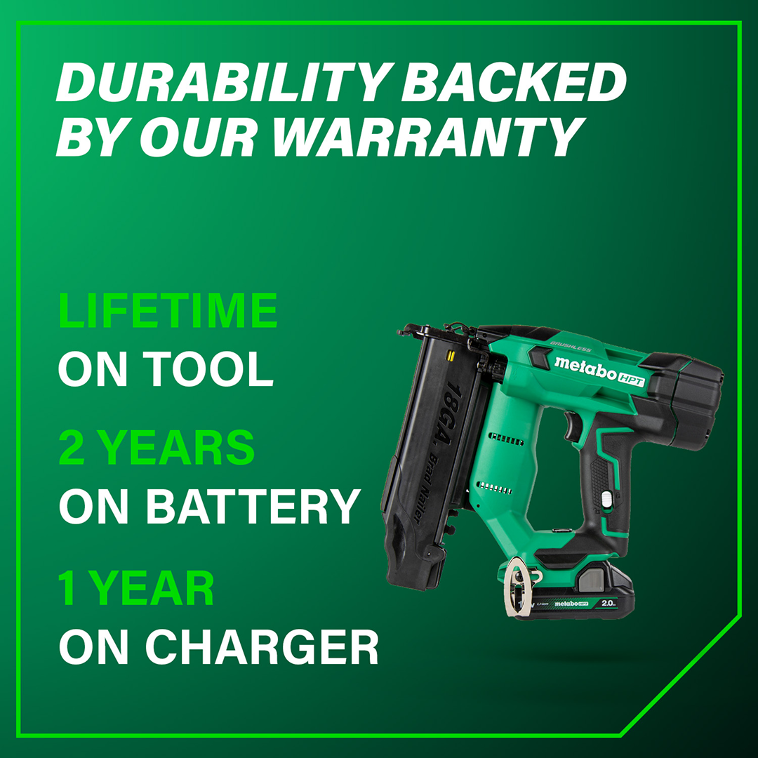 18V MultiVolt™ Brushless 18-Gauge Compact Brad Nailer (1x2.0Ah)