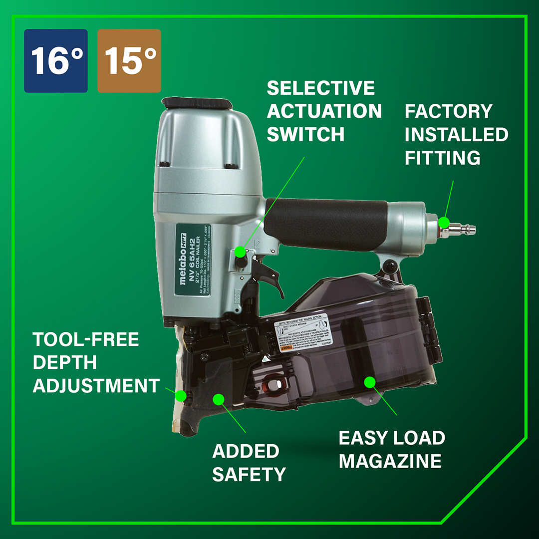 2-1/2 Inch Coil Siding Nailer