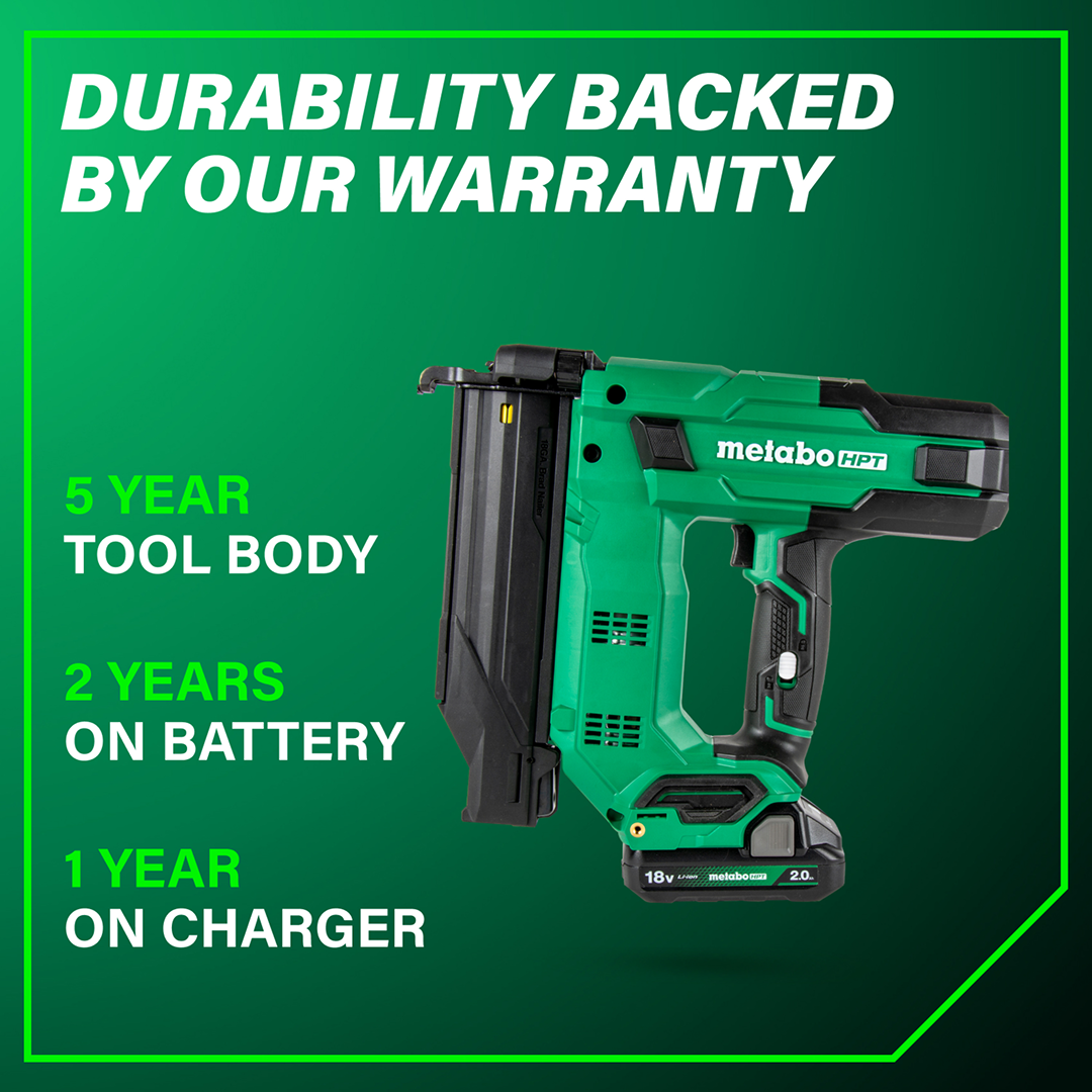 18V MultiVolt™ 18-Gauge Compact Brad Nailer (1 x 2.0Ah)