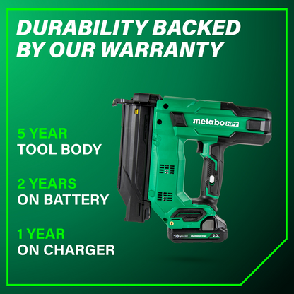 18V MultiVolt™ 18-Gauge Compact Brad Nailer (1 x 2.0Ah)