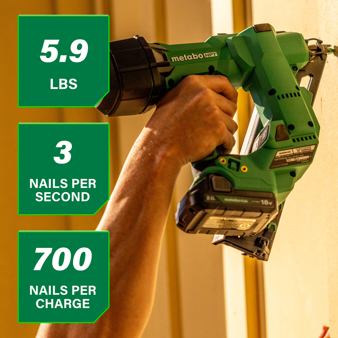 18V MultiVolt™ Brushless Pro 15-GA Angled Finish Nailer (1x2.0Ah)