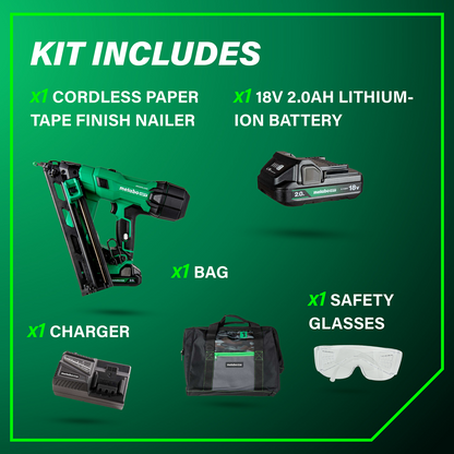 18V MultiVolt™ Brushless Pro 15-GA Angled Finish Nailer (1x2.0Ah)