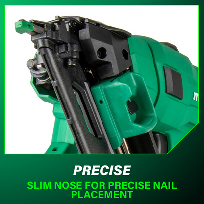 18V MultiVolt™ Brushless Pro 15-GA Angled Finish Nailer (1x2.0Ah)