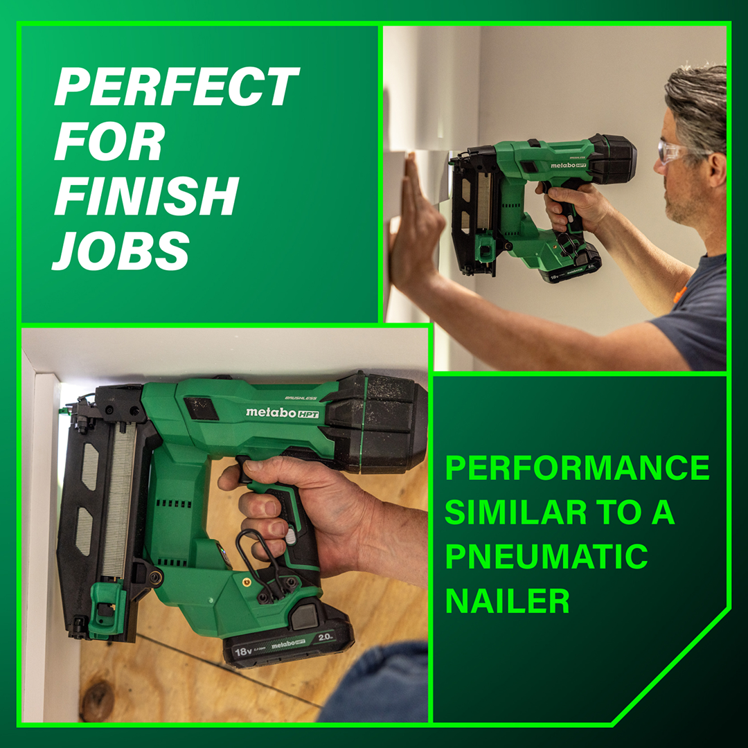 18V MultiVolt™ Brushless Pro 16-GA Straight Finish Nailer (1 x 2.0Ah)
