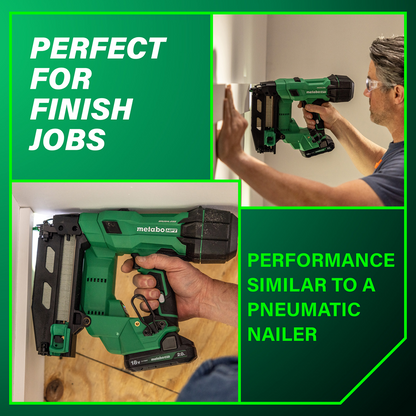 18V MultiVolt™ Brushless Pro 16-GA Straight Finish Nailer (1 x 2.0Ah)