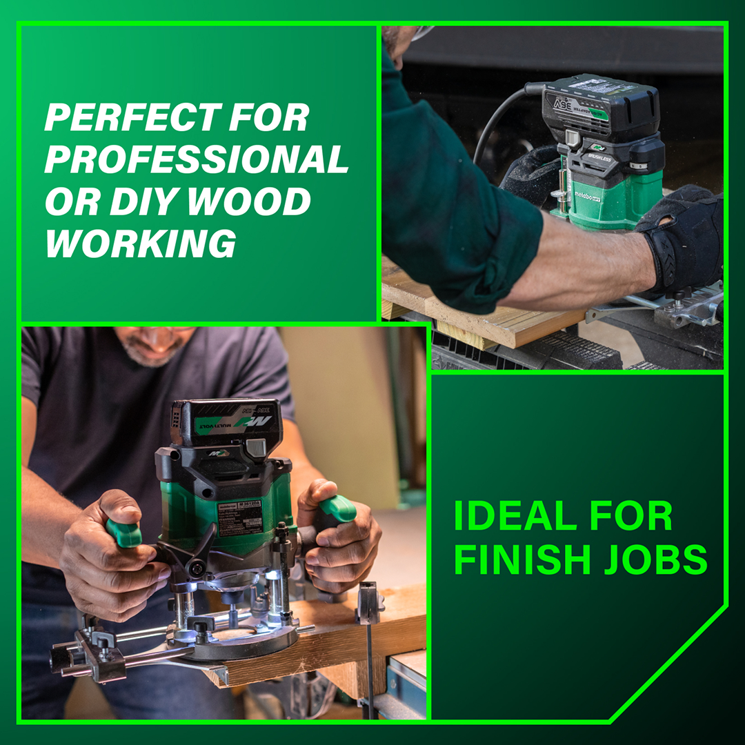 36V Cordless Variable Speed Plunge Router