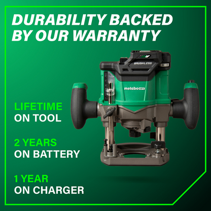 36V Cordless Variable Speed Plunge Router