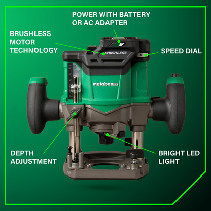 36V Cordless Variable Speed Plunge Router (Tool Body Only)