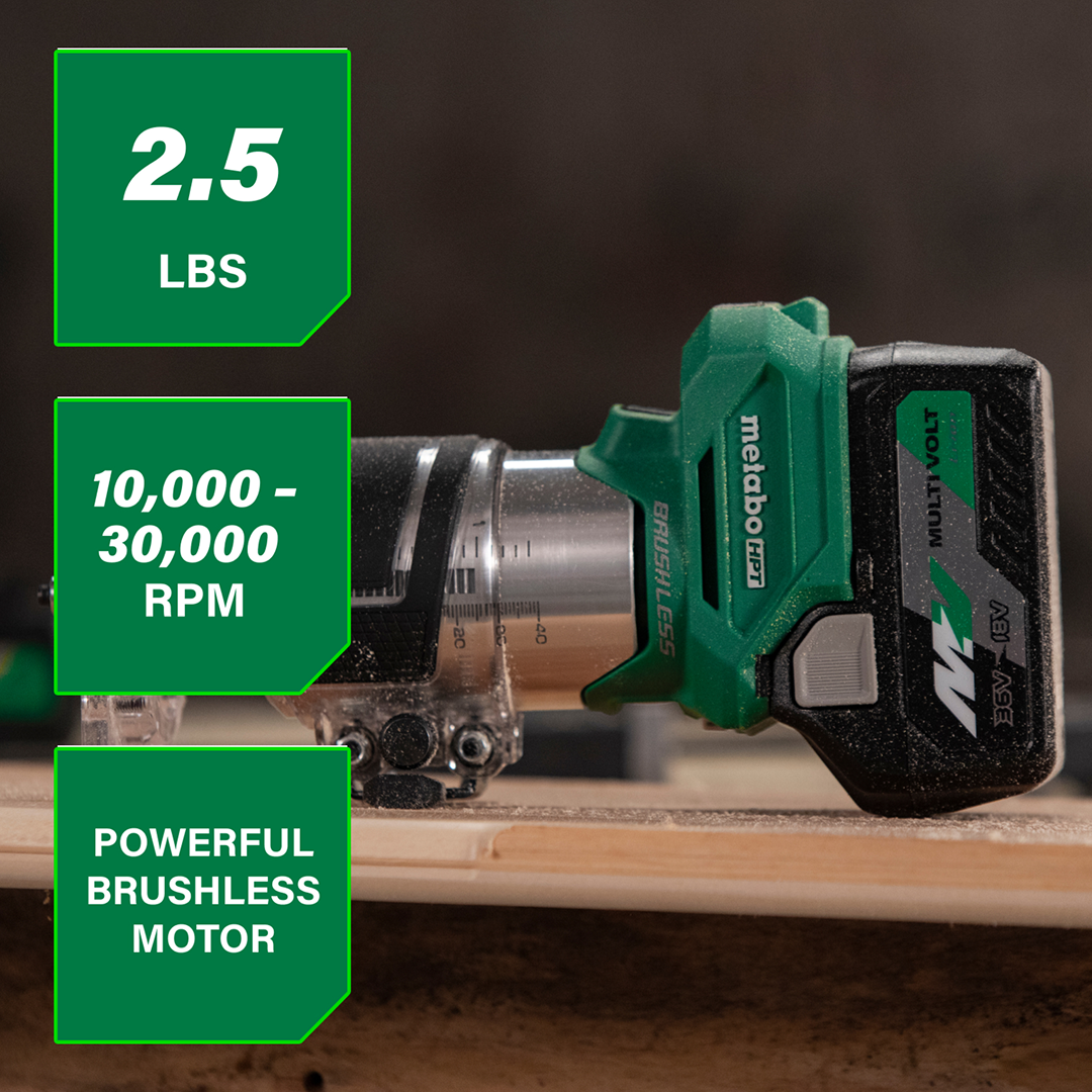 18V Cordless Trim Router (Tool Body Only)