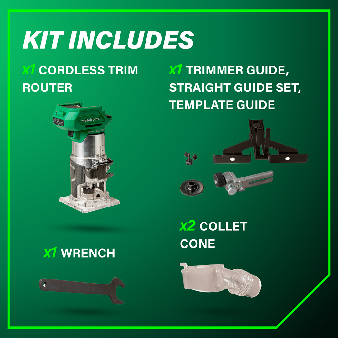 18V Cordless Trim Router (Tool Body Only)