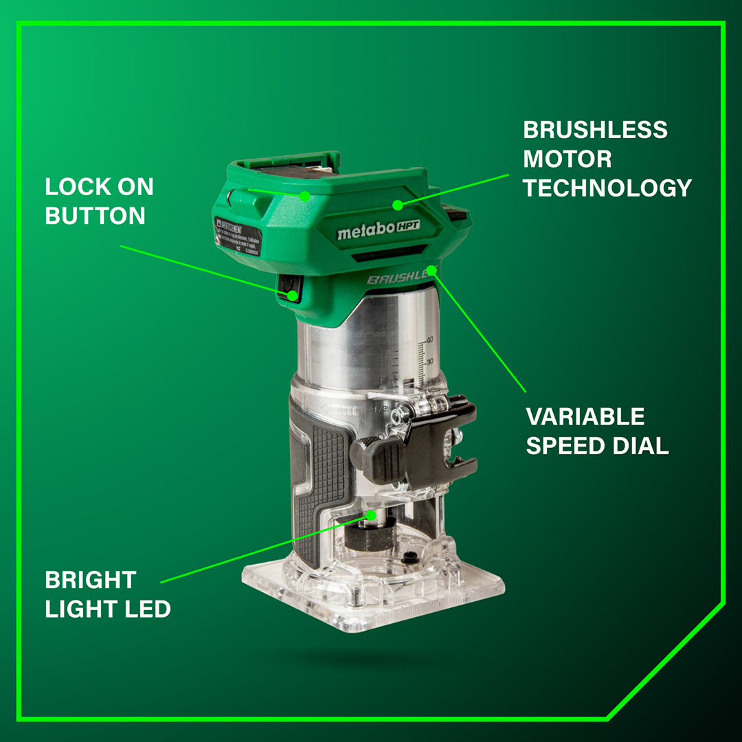 18V Cordless Trim Router (Tool Body Only)