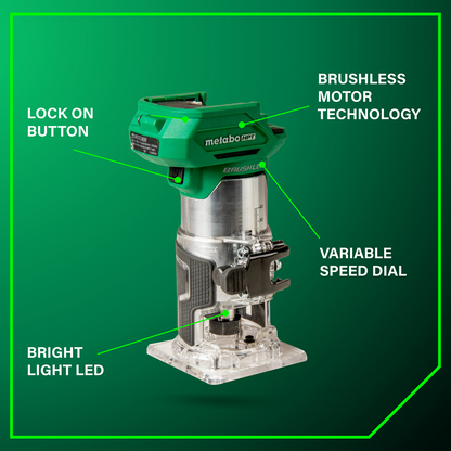 18V Cordless Trim Router (Tool Body Only)