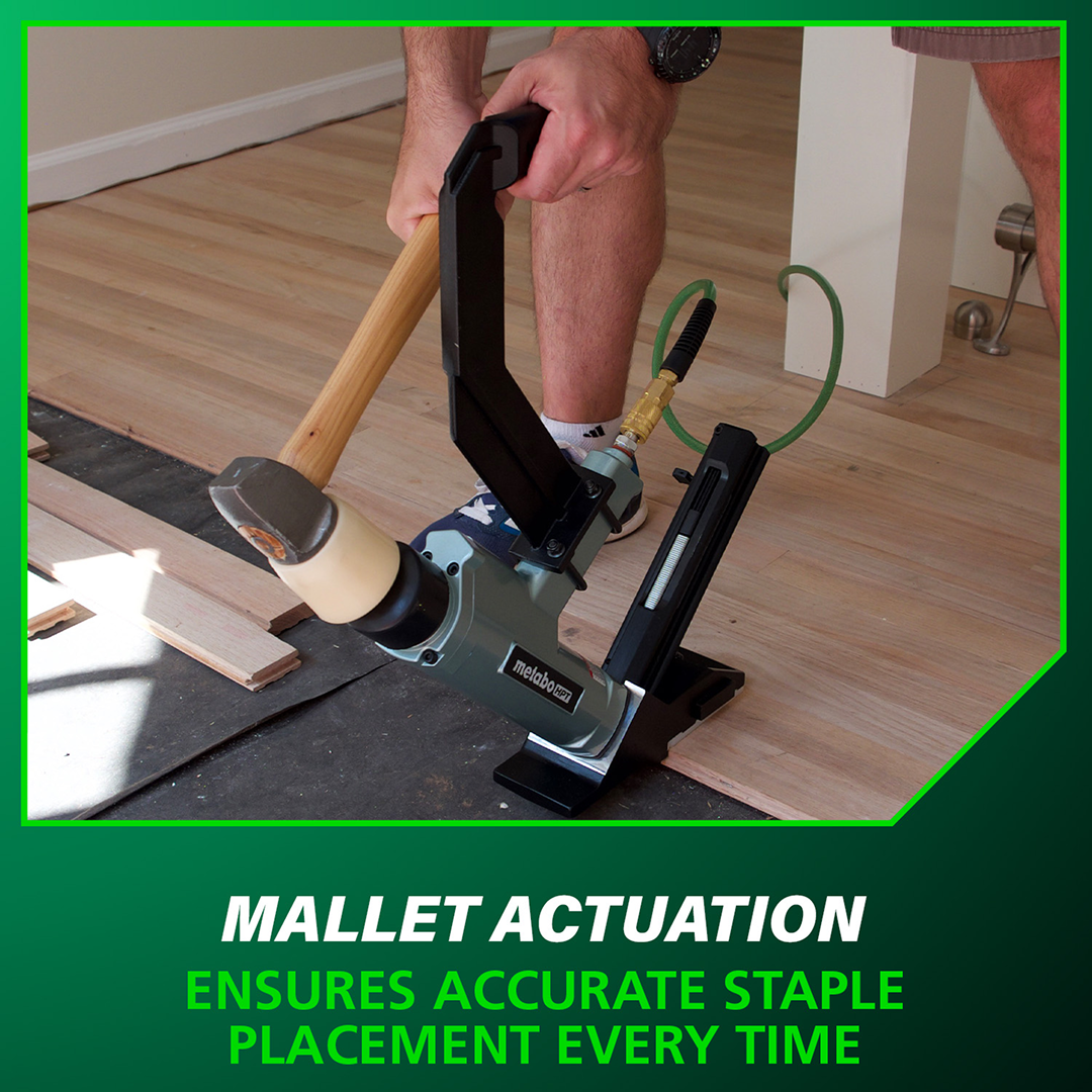 2 Inch 15.5 Gauge 1/2 Inch Crown Flooring Stapler