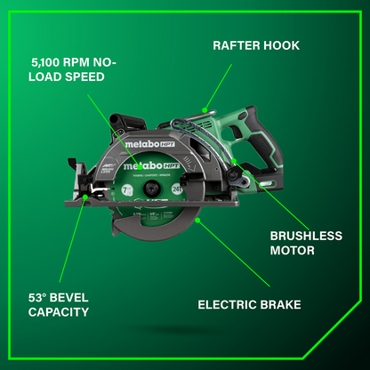 36V MultiVolt 7-1/4 Inch Rear Handle Circular Saw